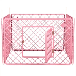 Puppyren Roze 4 panelen  90x90x60 cm - Gratis Verzending/Uitverkocht