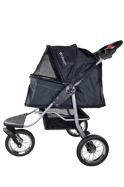 Topmast Hondenbuggy Allround All Terrain Zwart met 3 wielen