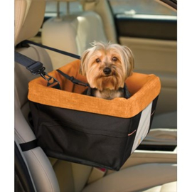 Autostoel voor honden  Kurgo Skybox Booster Seat Black/Orange 40x30x20 cm - Gratis Verzending- In Voorraad
