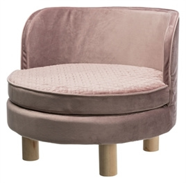 Hondensofa - Mand Livia Roze 48x48 x 40 cm - Gratis Verzending