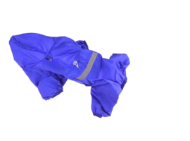 Honden regenpak blauw XL - Ruglengte 40-43 cm - In Voorraad