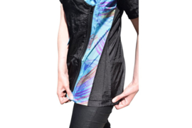 Trimshirt Nala Fantasia Zwart met Blauw S t/m 3XL