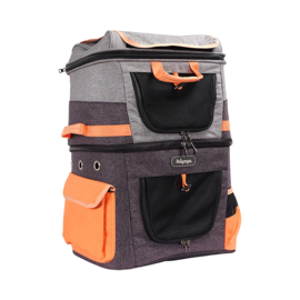 IBIYAYA Rugzak Two tier backpack Orange - Gratis Verzending - Gratis Verzending