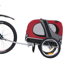 TOPMAST HONDENFIETSKAR ORIGINAL OPVOUWBAAR ROOD MEDIUM - Gratis Verzending