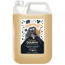 Bugalugs Oatmeal & Aloe Hondenshampoo 5 Liter - droge, jeukende en geïrriteerde huid te kalmeren.