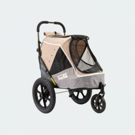 INNOPET SPORTY EVOLUTION - LATTE -  Fietskar en Buggy in 1-Gratis Verzending