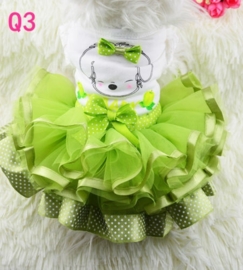 Hondenjurk Puppy Star Groen XL- Ruglengte 35 cm- In voorraad