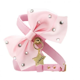 Funkylicious  Hondentuigje BigBow Roze Small- Borstomvang -36-40 cm