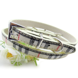 Halsband Ruitjes Small - Nekomvang 27-33 cm