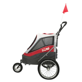 InnoPet Sporty Dog Trailer DeLuxe - Red/offwhite- Gratis Verzending