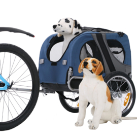 Hondenfietskar Topmast Original Opvouwbaar Blauw Medium- Gratis Verzending