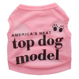 Hondenshirt Roze Top Dog Model - Small - Ruglengte 20 cm - In Voorraad