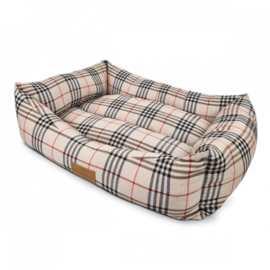 Hondenmand Danish Tartan Beige - Gratis Verzending