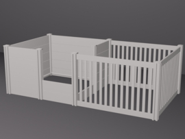 Topmast Kunststof Werpkist + Uitloopren