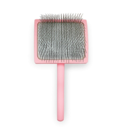 Yuup! Pink Brush Large- Lengte tanden 2,5 cm- Slicker borstel