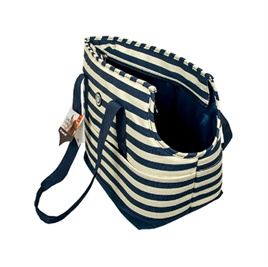 Fofos Hondentas Gestreept Blauw Wit 54X20X30 cm - Gratis Verzending