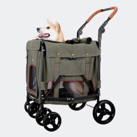 Ibiyaya Gentle Giant Pet Wagon Hondenbuggy – Army Green - Gratis verzending/ Verwacht 6-10-2023