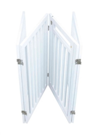 Trixie Hondenhek Met Deur Wit 60-160 x 81 cm - Gratis Verzending