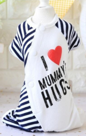 Honden pajama Hugs Mummy XL-Ruglengte 40-45 cm-In voorraad
