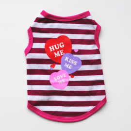 Honden T shirt  Hug Me - Small - Ruglengte 24 cm - In voorraad