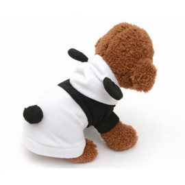 Hondenjas Fleece Panda Small - Ruglengte 30 cm -In voorraad