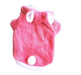 Hondentrui Roze Rabbit - Maat XS - Ruglengte 20 cm - In Voorraad