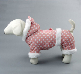 Hondenpakje Roze Polka - Large - Ruglengte 34-35 cm - In Voorraad