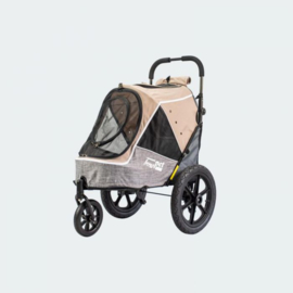 INNOPET SPORTY EVOLUTION - LATTE -  Fietskar en Buggy in 1-Gratis Verzending