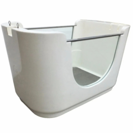 Hondenbad professioneel wit met raam 106 x 62 x 96 cm- Gratis Verzending