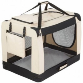 Honden Nylon Reisbench Beige Opvouwbaar - Gratis Verzending