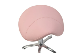 Trimstoel Zadelkruk Roze Luxe  met hoge gasveer- - Gratis Verzending