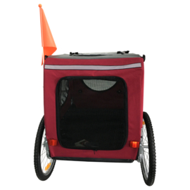 TOPMAST HONDENFIETSKAR ORIGINAL OPVOUWBAAR ROOD LARGE - Gratis Verzending