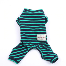 Hondenpyjama Yes Groen - Large - Ruglengte 30 cm - IN VOORRAAD