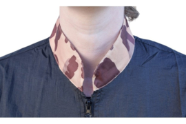 Trimshirt Nala – Zwart met Luipaardmotief-3/4 mouw