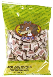 PETSNACK BOTJES DUO ZALM/RIJST 200 GR- Te bestellen bij een bestelling vanaf € 5