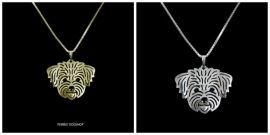 Halsketting met Hond Silver Plated - Leuk Kado Idee