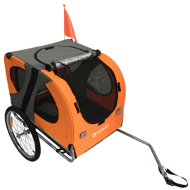 TOPMAST HONDENFIETSKAR ORIGINAL OPVOUWBAAR ORANJE LARGE-Gratis Verzending