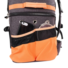 IBIYAYA Rugzak Two tier backpack Orange - Gratis Verzending - Gratis Verzending