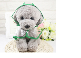 Honden Regenponcho Groen  XL - Ruglengte 37 cm - In voorraad