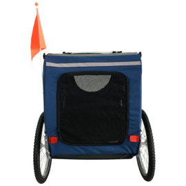 HONDENFIETSKAR ORIGINAL OPVOUWBAAR BLAUW - LARGE- Gratis Verzending