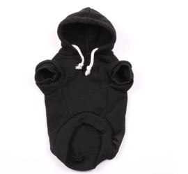 Honden Hoody Security Zwart - Medium - Ruglengte 30 cm- In Voorraad