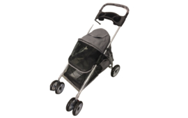 Hondenbuggy 4 wielen Antraciet 94 x 46 x 91,5 cm - Max 10 kg - Gratis Verzending