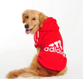 Honden trui Adidog Rood  - Ruglengte 60 cm - 6XL - IN VOORRAAD