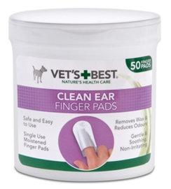 VETS BEST CLEAN EAR FINGER PADS 50 ST - In Voorraad