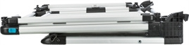 KOFFERBAK HEK ALUMINIUM / KUNSTSTOF GRIJS / ZWART 94-114X69 CM - Gratis Verzending