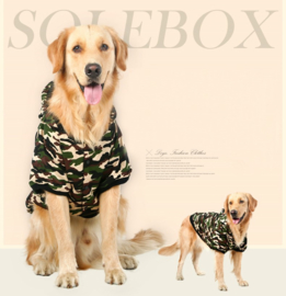 Hondenjas Camouflage voor Grote Hond  4XL - Ruglengte 45 cm - In voorraad