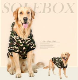 Hondenjas Camouflage voor Grote Hond  4XL - Ruglengte 45 cm - In Voorraad