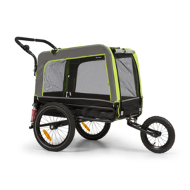 Topmast Focus 2-in-1 hondenfietskar & hondenbuggy Groen