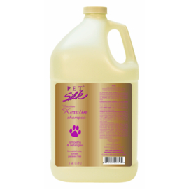 Pet Silk Brazilian Keratin Shampoo 3,79 Liter met gratis Pomp -Herstelt en beschermt