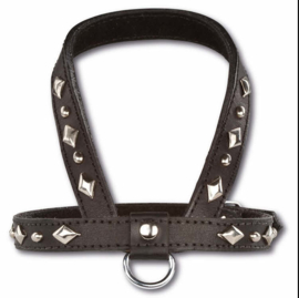 HONDENTUIGJE DOXTASY INCA BLACK/SILVER 40 CM- BORSTOMVANG 30-34 